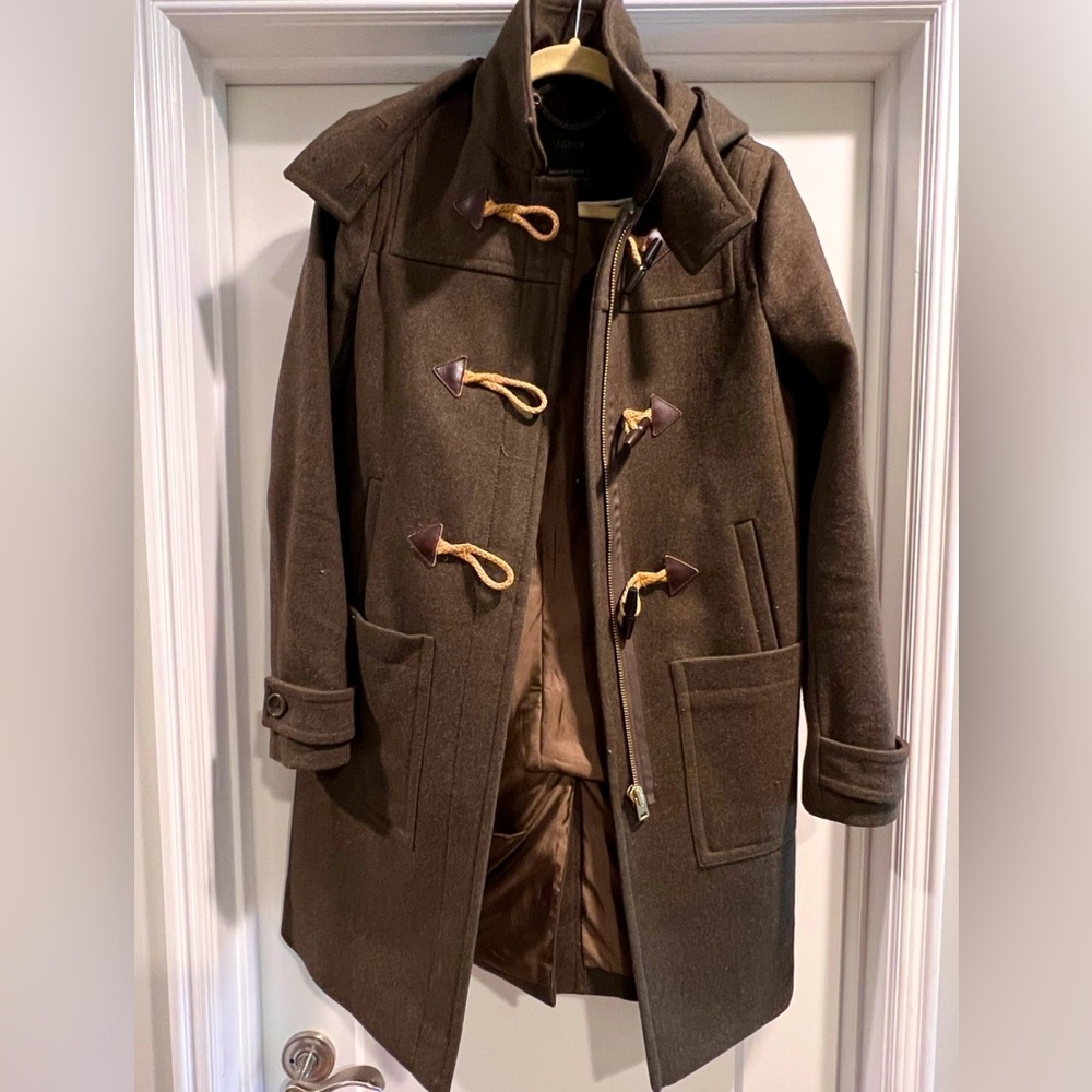 Jcrew toggle wool coat size 4